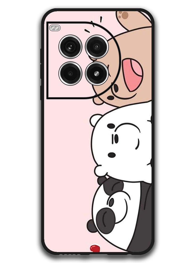 Theodor Protective Case Anti Scratch Shock Proof Bumper Cover For OnePlus Ace 3 Pro Three Friends Panda - Image 1