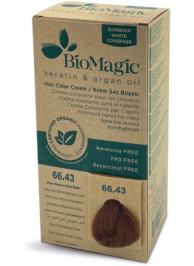 BIOMAGIC Biomagic Permanent Hair Dye - Deep Dark Blonde Mahogany Gold  - Image 1