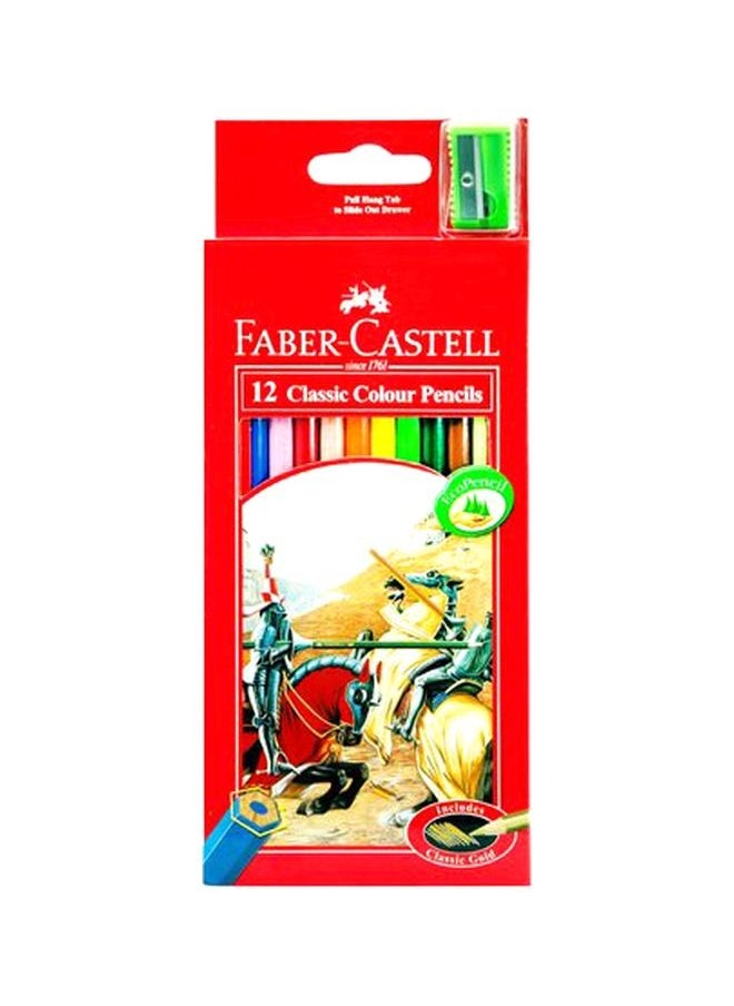 FABER-CASTELL - 24-Piece Classic Colour Pencils With Sharpener Multicolour - Image 1