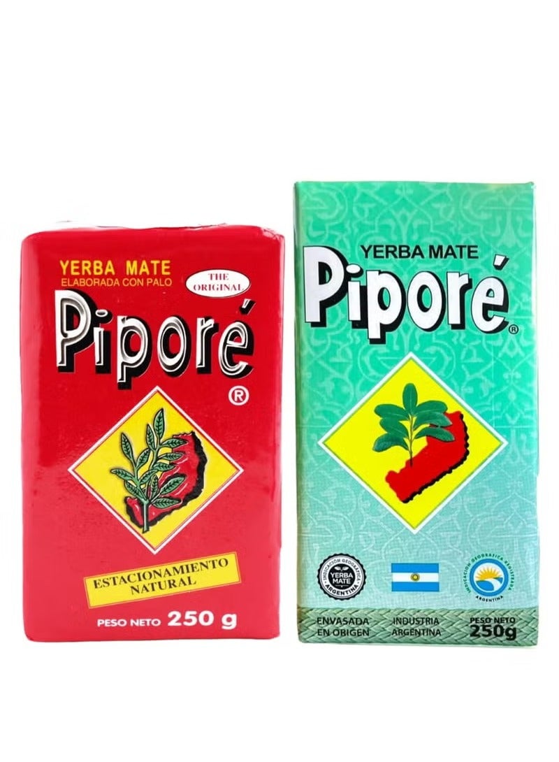 بيبور متة يبرا الاصلي الاخضر و الاحمر 250 جرام 2 قطعة