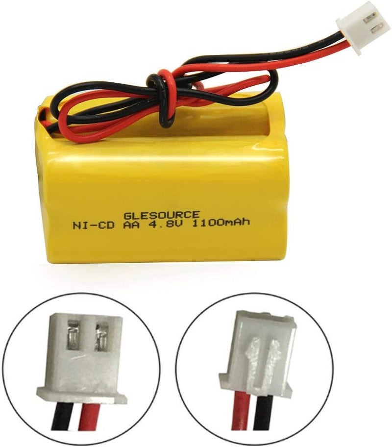 GLESOURCE (4 Pack 4.8v 1100mAh Compatible for MAG93NC487 BL93NC487 Lithonia ELB B006 Lithonia ELBB006 ELBCS06 ELB-CS06 Emergency/Exit Light Sign - Image 3