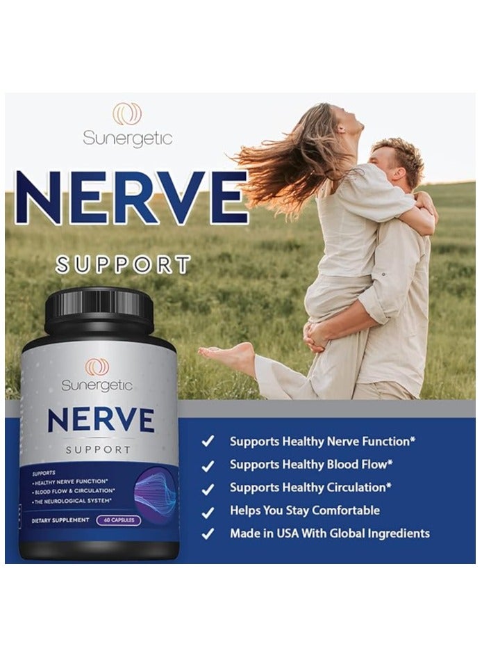 Sunergetic Nerve Support Dietary Supplement 60 Capsules - Image 4