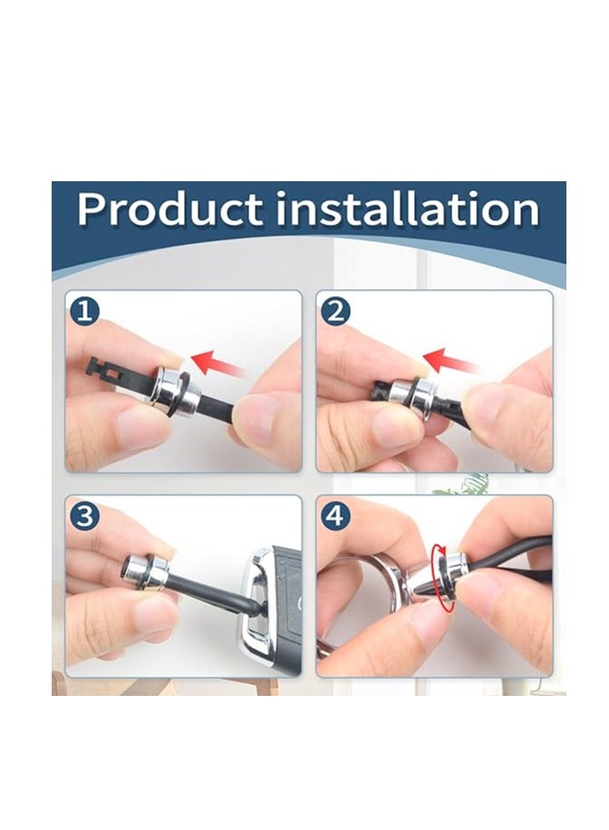 OUYoo for Ford Key Fob Cover Soft TPU with Keychain Key Case Holder Full Protection for Ford Explorer  Fusion Escape Edge Expedition F150 F250 F350 F450 F550 Maverick Mustang ( Green) - Image 4