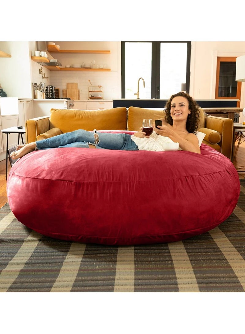 Comfy Comfy Oversized XXL Cocoon Sack Family Bean Bag Maroon  - Image 2