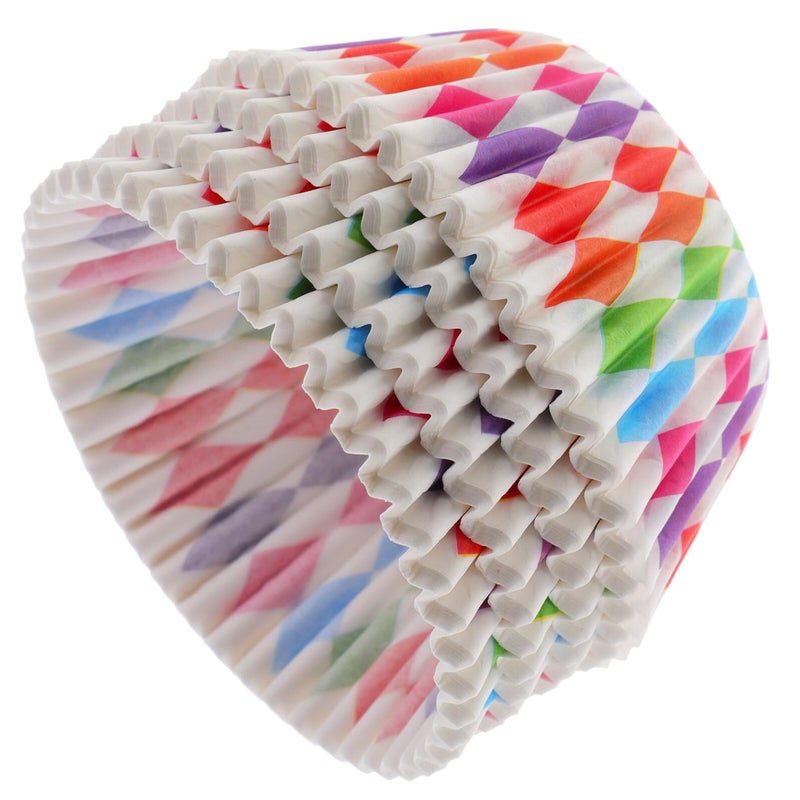 Rainbow Cupcake Liners 200pcs Standard Size Food Grade Greaseproof Baking Cups - Image 2