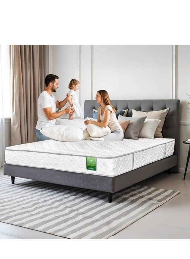EASELIVING مرتبة أورثوبيديك بحجم كينج - مرتبة متوسطة الصلابة بسُمك 24 سم مع قماش قابل للتهوية | مرتبة أورثو بنيل قابلة للعكس مع تخفيف الضغط لجميع أوضاع النوم | ضمان 3 سنوات (180 × 200 سم) - Image 1
