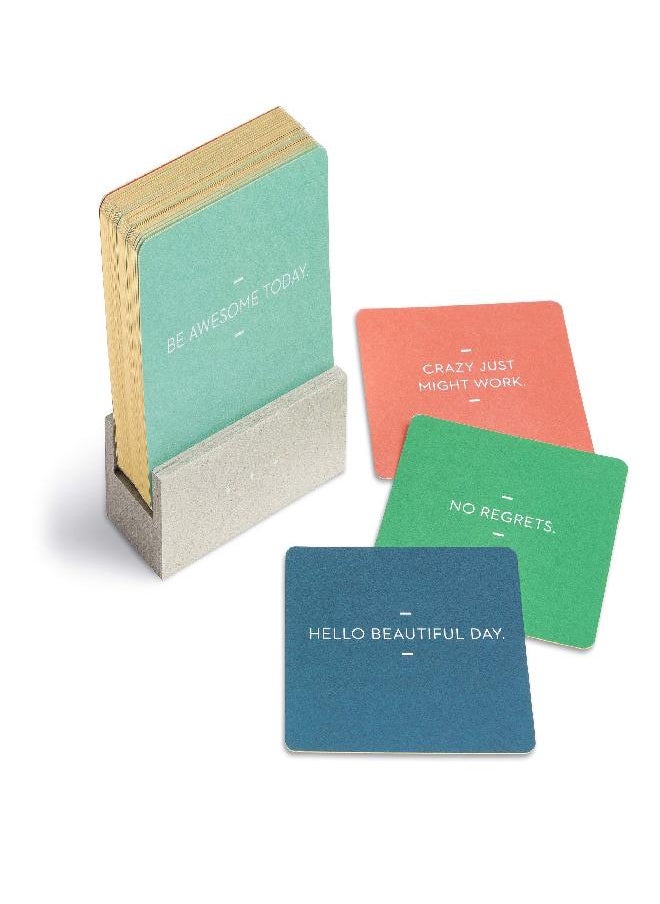Compendium Motto of the Day Card Set by Compendium: 76 unique and inspiring statements with a desktop stand  - Image 2