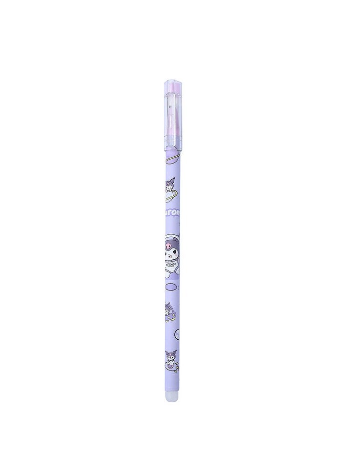 Generic - 12 Pieces Of Cute Family Erasable Straight Neutral Pen Ins Girl Feng Shui Pen High Value Gift Pen Stationery (Strawberry Bear-0.5mm Blue Refill) - Image 1