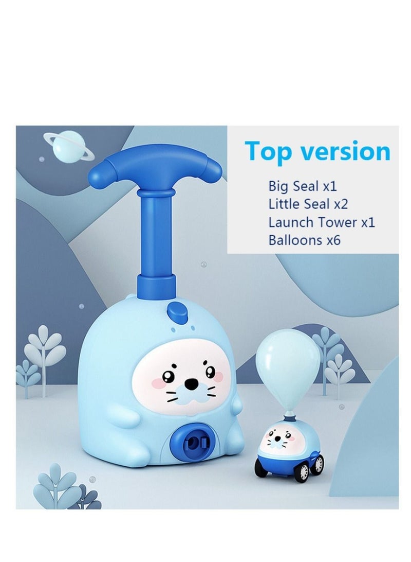 NIBEMINENT Science And Education Pressed Air-powered Car Flying Balloon Toy 