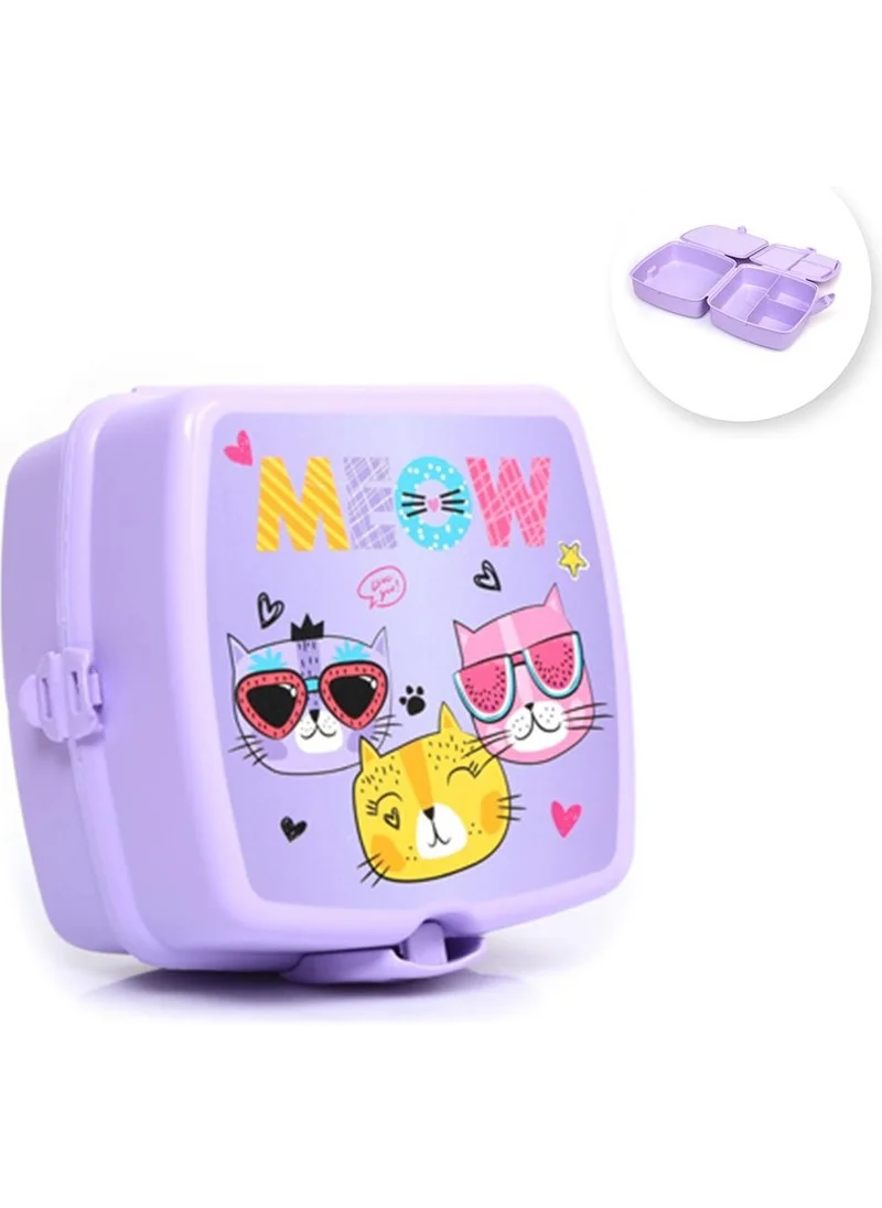 Masho Trend Meow Food Bowl - Kitten Feeding Bowl - Food Bowl - Cat Lunch Box