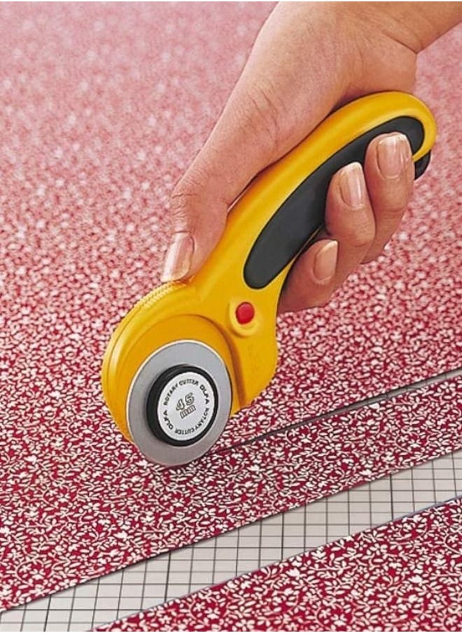 OLFA 1 Piece The Maximum Sharpness Made in Japan 45 Millimeter Tungsten Steel Ergonomic Rotary Cutter  - Image 2