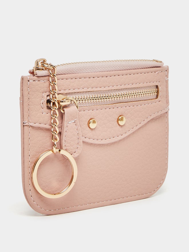 Styli Styli Textured Wallet with Zip Closure  - Image 1