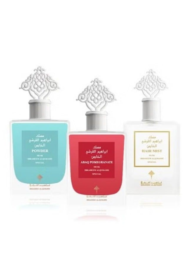 إبراهيم القرشي مسك مجموعة السمو 70مل 3X - Image 1