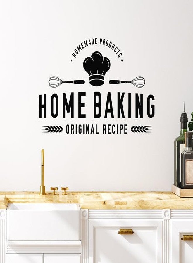 SnappySticker Phrase Homemade Baking Cooking Vinyl Wall Art Decal Stickers Kitchen Décor, Size: 33 X 51