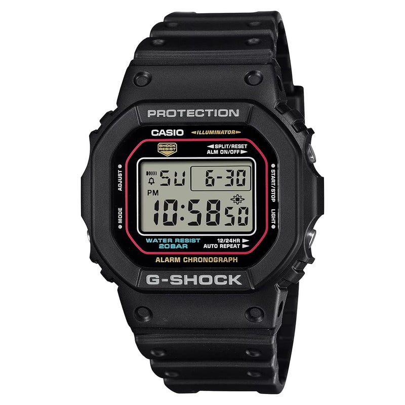 CASIO ساعة جي شوك DW-5600RL-1DR الرقمية ذات قرص أسود للرجال (G1683) - Image 1