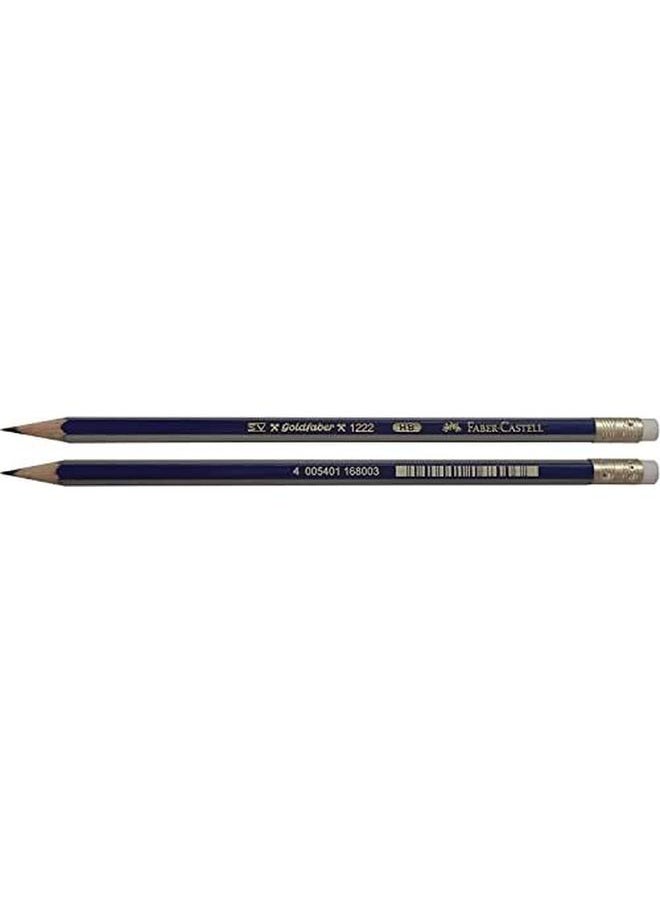 12 Goldfaber Graphite Pencils With Eraser Tip 116800