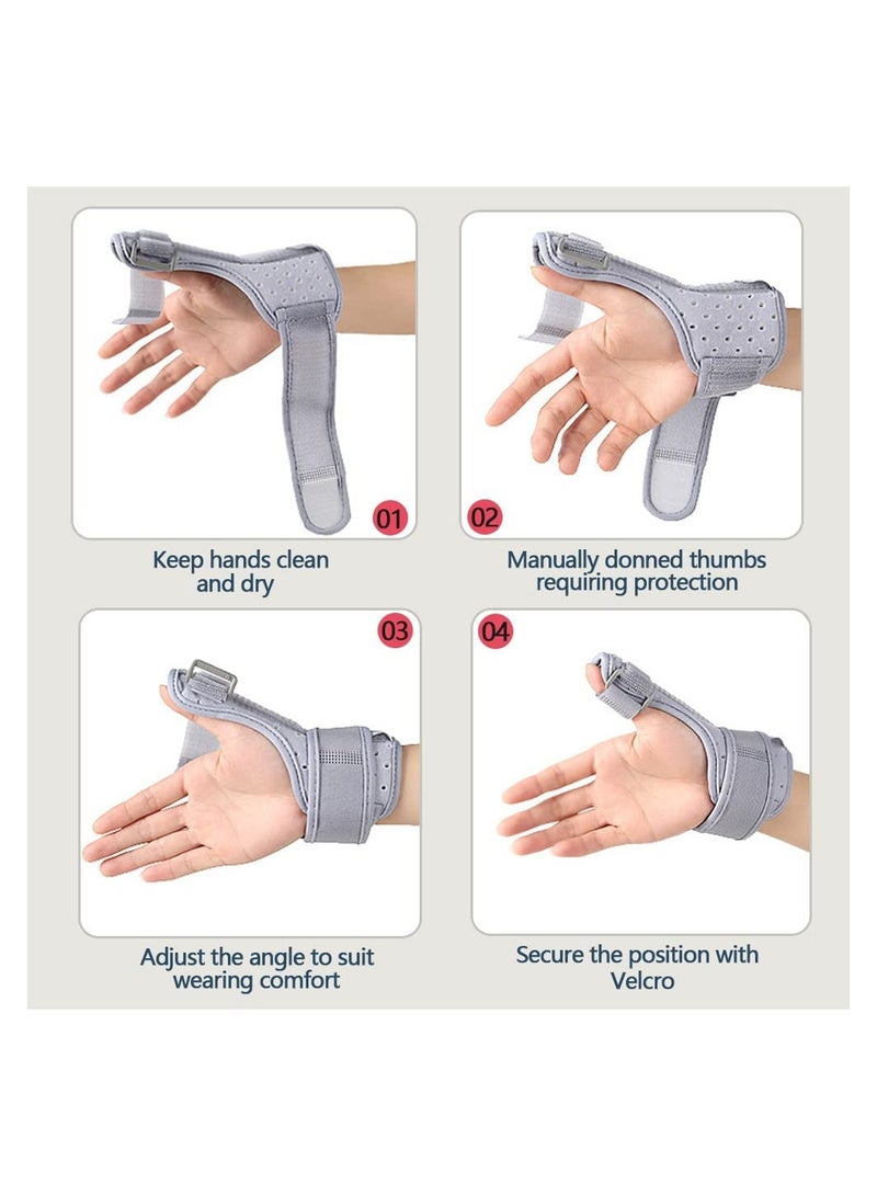 SYOSI Thumb Splint Carpal Tunnel Wrist Brace for Women and Men Interchangeable Left Right Hands Providing Day Night Support Suitable Arthritis Tendonitis Sprain Strain - Image 4