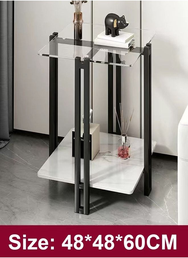 C&C Home - Multipurpose Portable Modern Design Stylish Table Nightstand Sofa Side Bedside Entryway Table 48 x 48 x 60 cm - Image 1