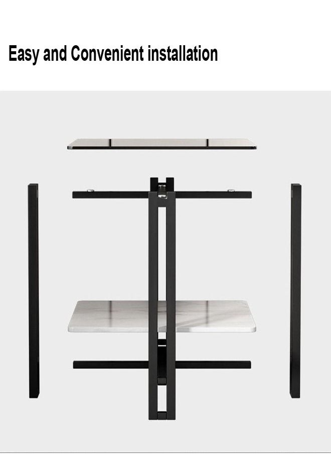 C&C Home - Multipurpose Portable Modern Design Stylish Table Nightstand Sofa Side Bedside Entryway Table 48 x 48 x 60 cm - Image 1