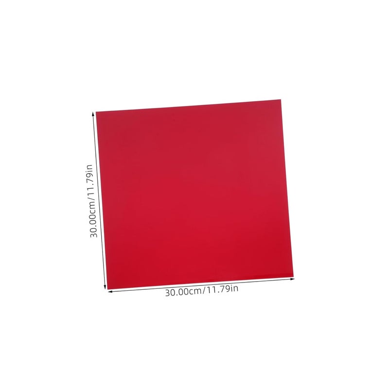 Red Acrylic Sheet Semi Translucent Panel for Craft Projects Displays and Wall Decor - Image 3