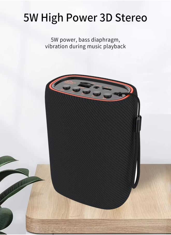 The Sing-e ZQS201 portable speaker is a compact yet powerful audio device designed to deliver a high-quality audio experience anywhere. It features a rechargeable 1000mAh battery and supports Bluetooth music playback, MicroSD card playback, USB input, and AUX input, making it ideal for home or on-the-go use.