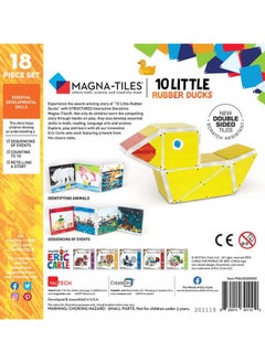 MAGNA-TILES 10 Little Rubber Ducks 18 Pieces| Magna-tiles By Eric Crale, Connect With Magnets, Kids Building Toys, For Ages 3+  - Image 2