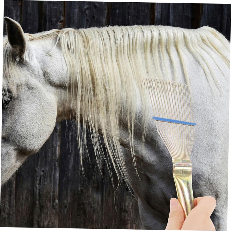 Horse Grooming Rake and Wool Comb Brush for Sheep Goats Shedding Ergonomic Design - Image 5