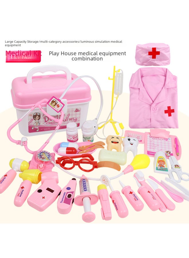 Children's Plastic Medical Kit Toy Realistic Simulation Doctor Needle Play Pretend Play Gift For Boys And Girls-Color:OEM Processing Customization - Image 3