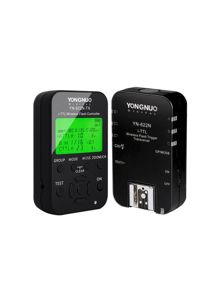 YONGNUO YONGNUO YN622N-KIT Wireless Flash Trigger for Nikon | I-TTL Transceiver Kit with High-Speed Sync, Remote Control, and Reliable 2.4GHz Signal - Image 1