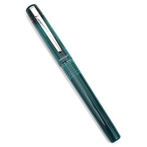 PLATINUM Prefounte Fountain Ink Pen with SS Fine Nib, Translucent Dark Emerald Green Barrel, Cap, Blue-Black Ink Cartridge Included, Slip & Seal Cap Design, Ideal For Adults Daily Use Beginners - Image 2
