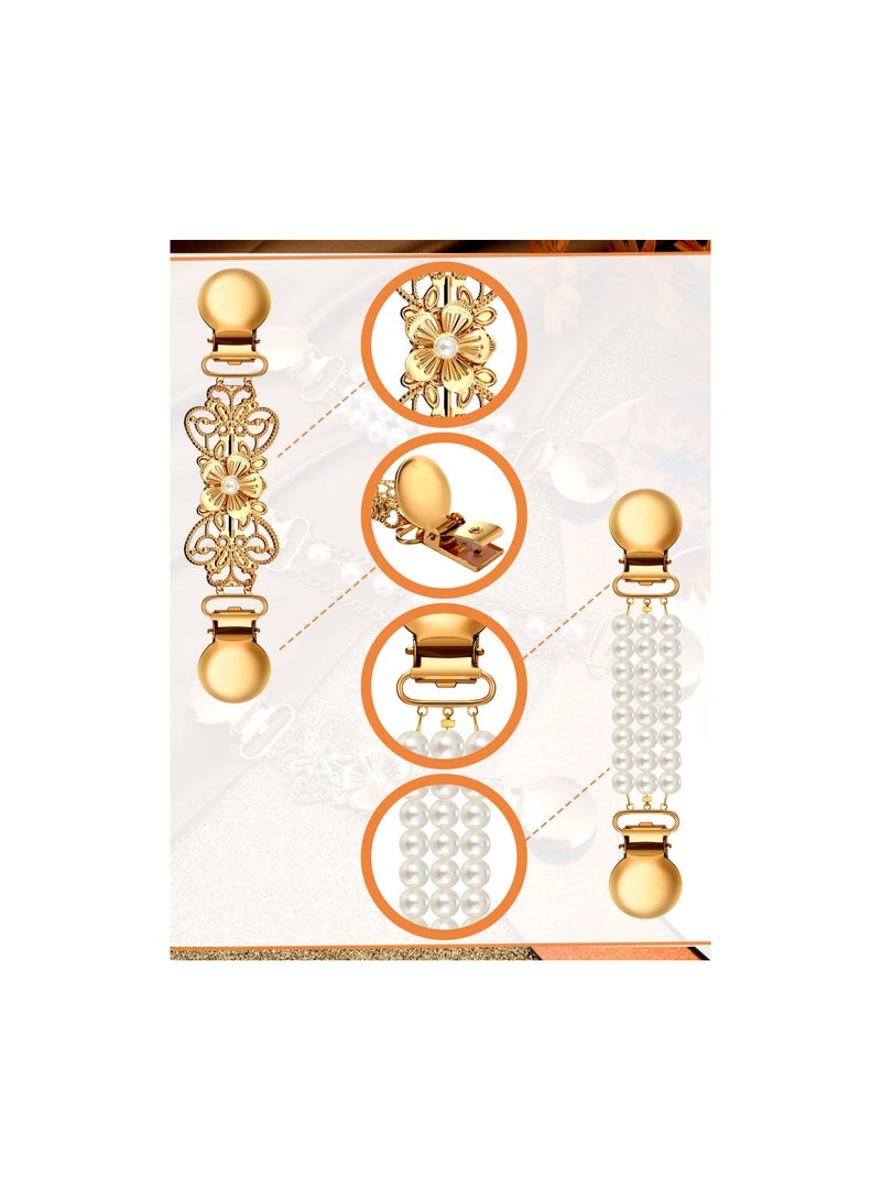 Vintage Shawl Clips for Women and Girls - 3 Pack of Sweater, Dress, and Collar Clips for Cardigans, Scarves, Jackets, and More - 3 Stylish Designs. - Image 4