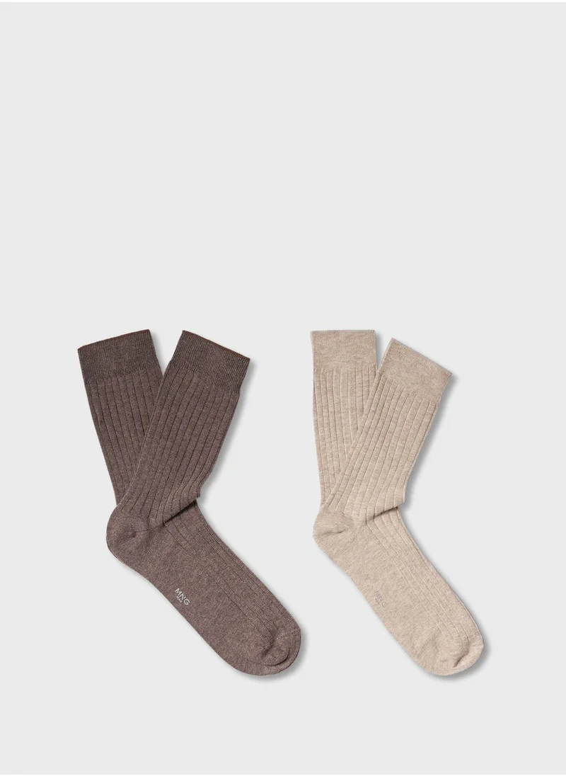 Mango Man 2 Pack Crew Socks