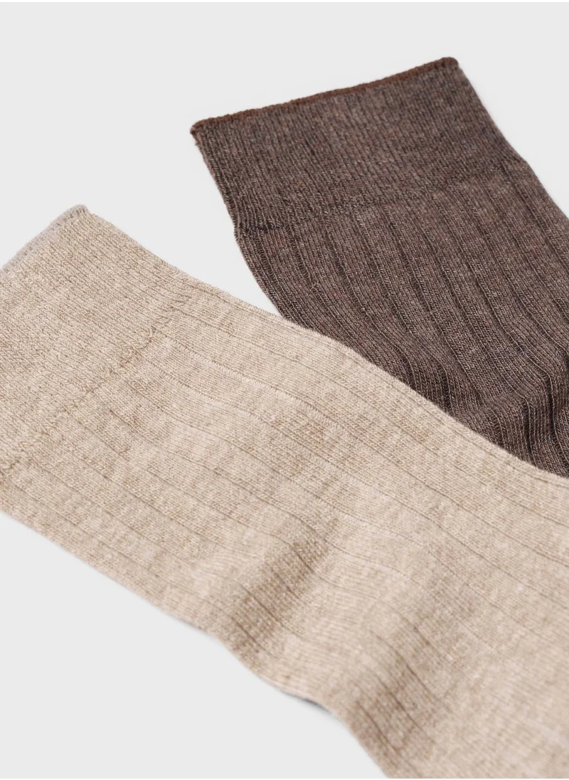 Mango Man 2 Pack Crew Socks