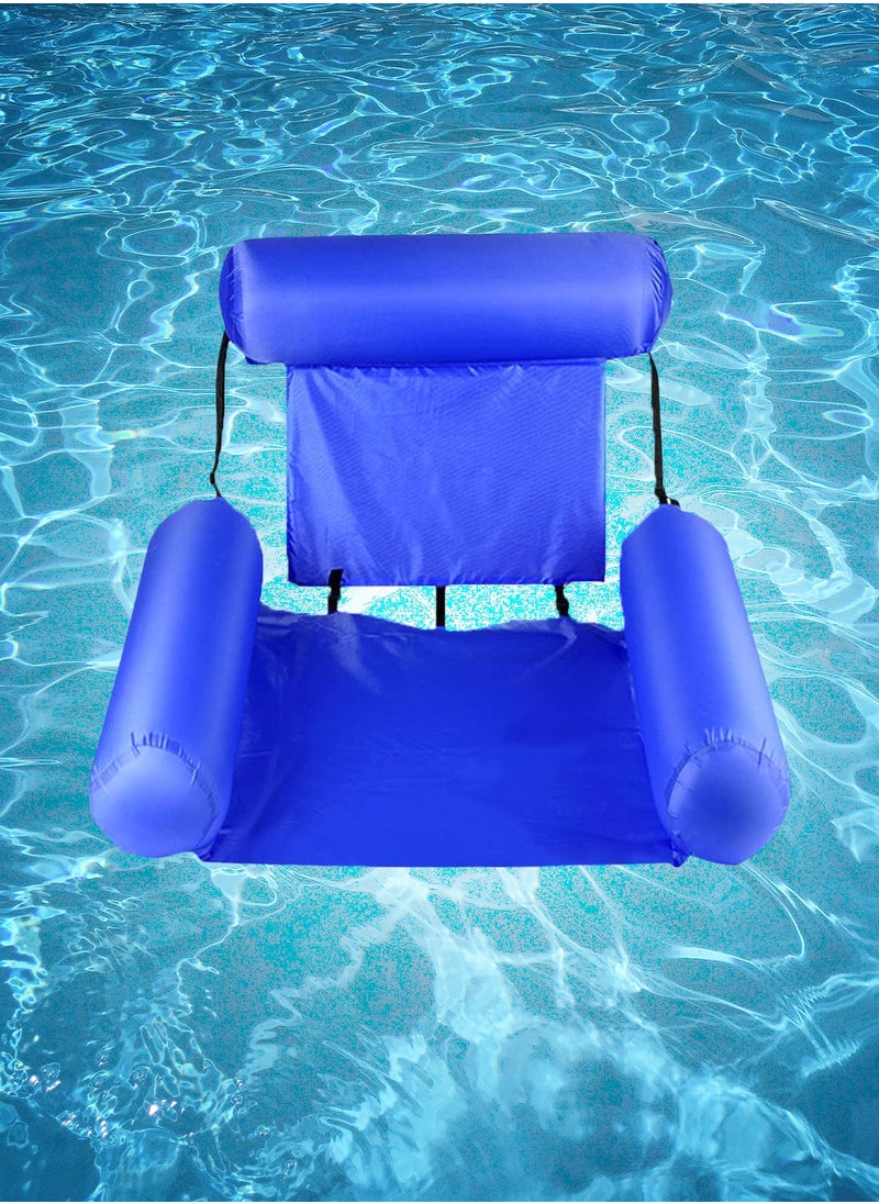 LB - Inflatable Water Hammock Pool Float Floating Bed Lounge Chair Foldable Floating Row Chair Beach Swimming Pool Seat for Indoor Outdoor - Image 1