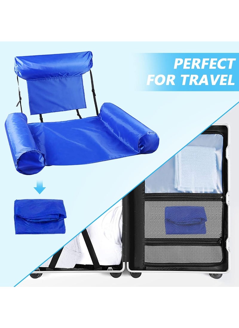 LB - Inflatable Water Hammock Pool Float Floating Bed Lounge Chair Foldable Floating Row Chair Beach Swimming Pool Seat for Indoor Outdoor - Image 1