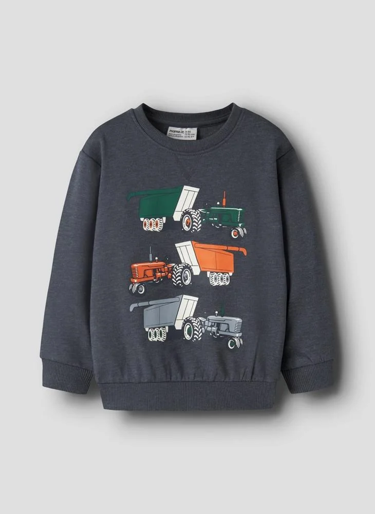 Name It Kids All Over Printed Pullover Sweatshirt