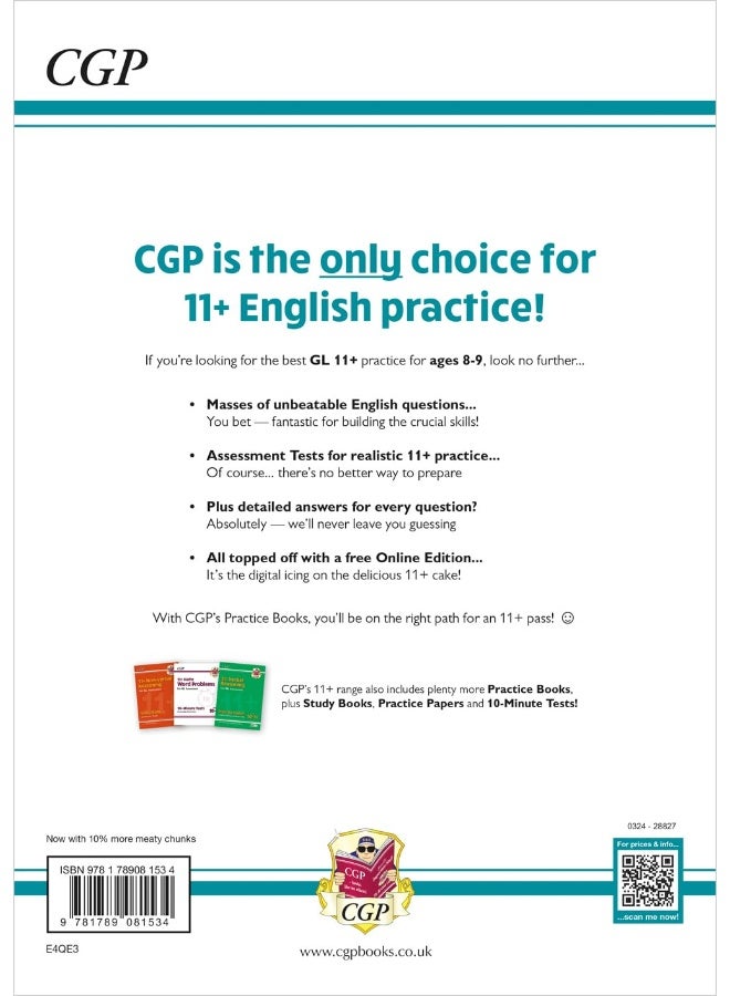 كتاب تدريب اللغة الإنجليزية للمستوى 11+ واختبارات التقييم للأعمار من 89 عامًا مع إصدار عبر الإنترنت من Coordination Group Publications Ltd (CGP) غلاف ورقي - Image 2