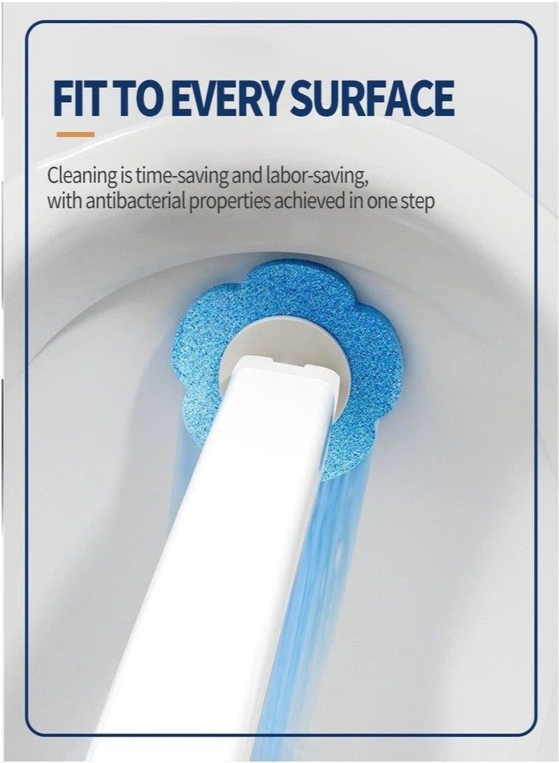 18 disposable toilet brush replacement brush heads, Sanxiang replacement sponge brush head for bathroom toilet cleaning, hangable toilet brush, safe and hygienic more secure (only applicable to the - Image 3