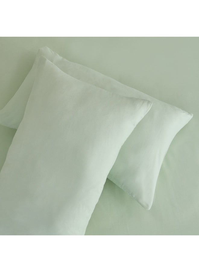 Home Box Derby 2-Piece Solid Microfiber Pillowcase Set 45 X 70 Cm  - Image 1