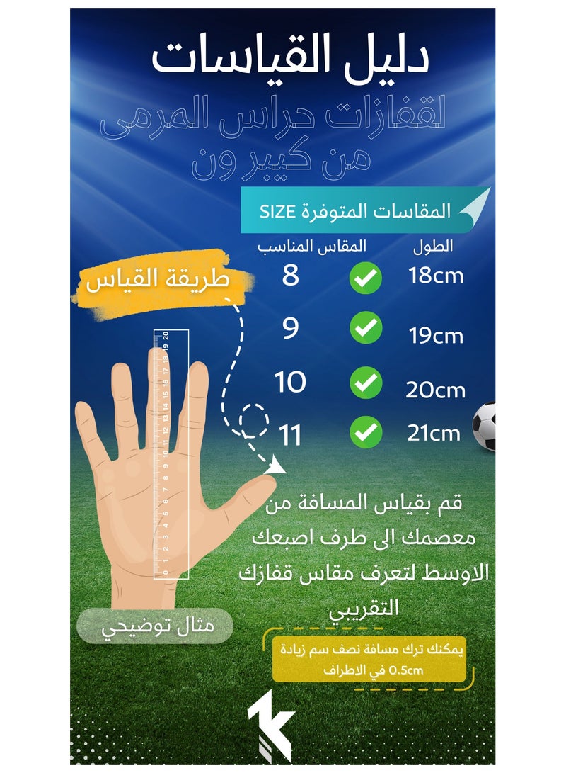 Keeper one BLACK Keeper one GK gloves - Image 2