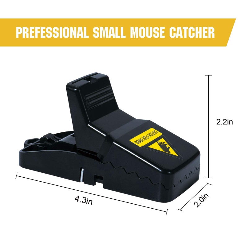 USKICH 20 Pack Mouse Traps Indoor for Home,Mice Traps for House,Reusable Mouse Trap That Work,Small Mice Catchers for Home Indoor, Quick Set Mousetraps Effective - Image 2