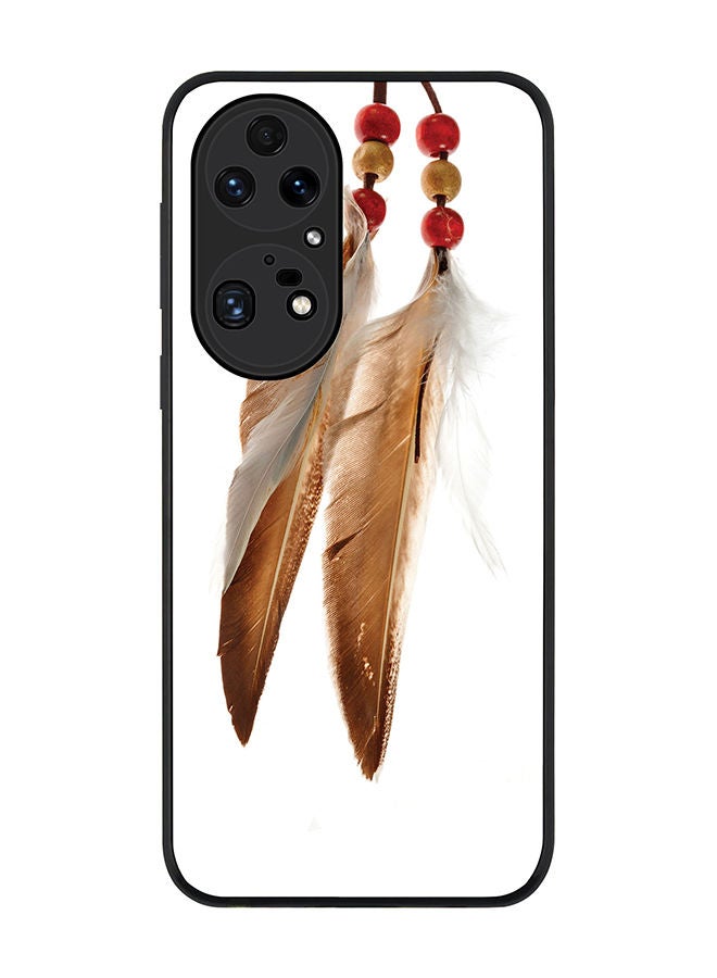 Stylizedd Rugged Black edge case for Huawei P50 Pro Slim fit Soft Case Flexible Rubber Edges Anti Drop TPU Gel Thin Cover - Chief Longfeathers - Image 1