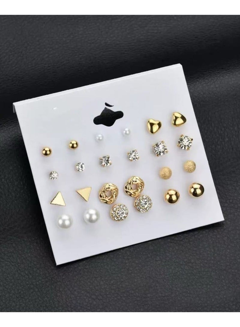 Goolsky 12 Pairs Acrylic Stud Set Earrings for Women Diverse Colorful Hypoallergenic Fashion Jewelry for Special Moments Gift - Image 4