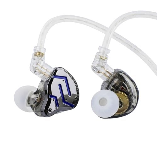 Linsoul لينسول KZ ZSN PRO 2 سماعة أذن داخلية، 1BA+1DD سائق هجين سماعات HiFi IEM، سماعة سلكية، كابل فضي قابل للفصل 2Pin مخصص لعشاق الصوت (بدون ميكروفون، أسود) - Image 1