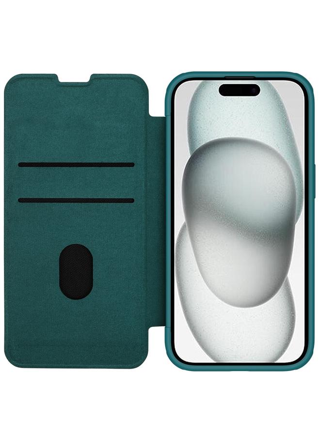 Nillkin Case For iPhone 15 QIN Series Pro Plain Leather Phone Case - Image 3