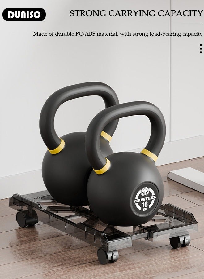 DUNISO Adjustable CPU Stand, Mobile PC Rack,Hollow Cooling Pc Host Tower Stand, CPU Bracket cart with Wheels，Desktop PC Host Base Tray,Movable Pulley Chassis Shelf, Computer Tower Stand, CPU Holder Stand for Home, Office - Image 5