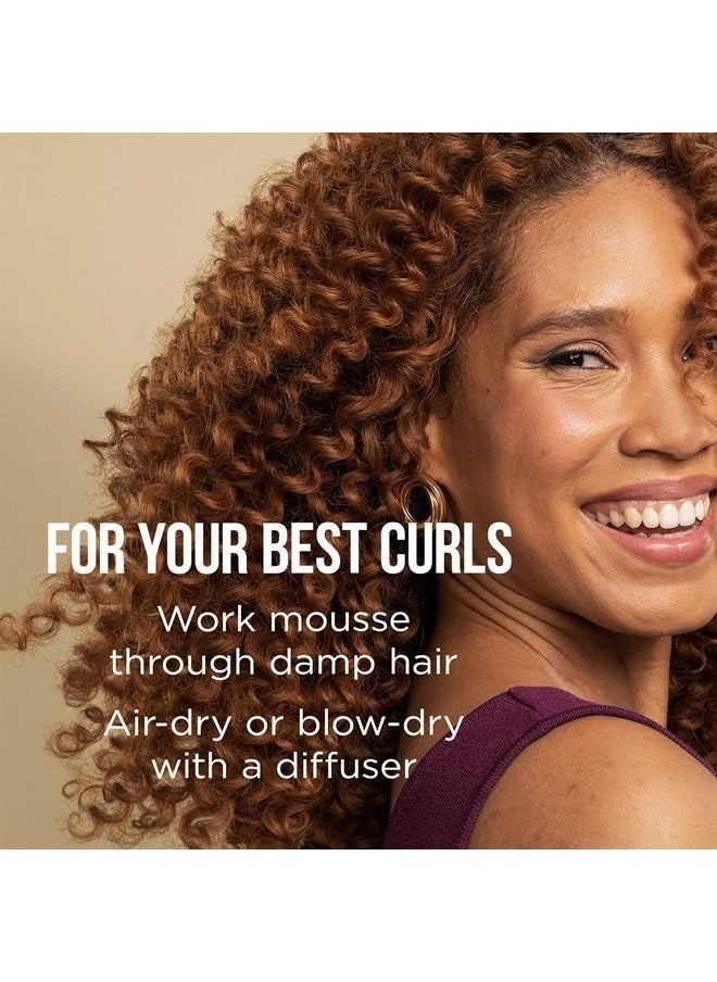 Pantene - Curl Mousse For Curly Hair, Tames Frizz for Soft Touchable Curls, 6.6 Ounce (Pack of 3) - Image 1