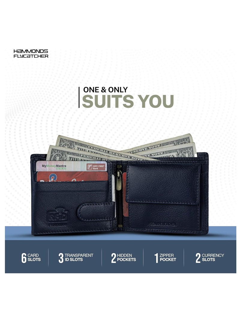 HAMMONDS FLYCATCHER RFID Protected Bi-Fold Wallet for Men Leather Original, Mens Wallet, Leather Wallets for Men, Classic Purse with 4 Card Slots, Coin Pocket, Mens Gift - Image 3