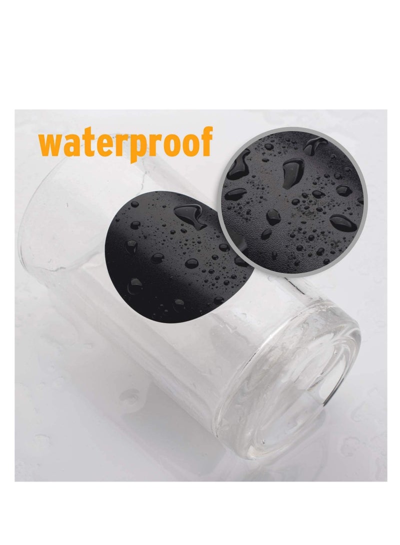 بريميفي 120 ملصق سبورة مستديرة مقاومة للماء مع قلم تحديد للبرطمانات - Image 4