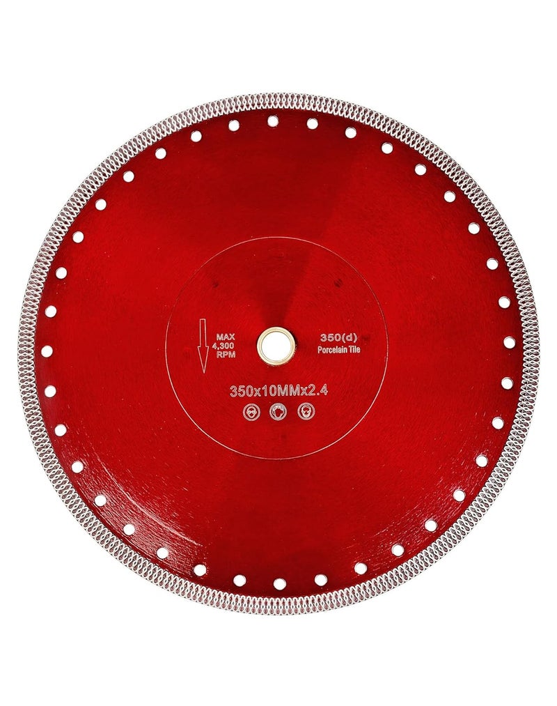 Casaverde 14" Diamond Turbo Saw Blade with 1" Arbor for Granite,Marble,Brick,Masonry,Paving Flag,Concrete - Image 1